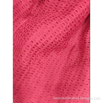 100% polyesterhål stickat Jacquard tyg